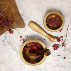 Ergo Teak Pestal & Morter Med product image 4