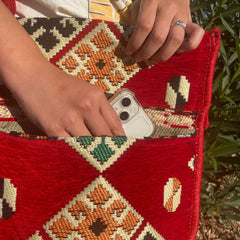 Red Kilim Messenger Festival Bag product image 6
