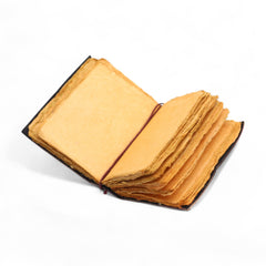 Fat Deckled Edge Leather Notebook – Every Day May Not Be Good (12.7 × 8.9 cm) product image 4