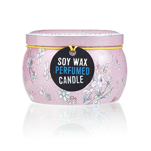 Art Tin Candle - Assorted Design - Friendly Messages - Parma Violet product image 3