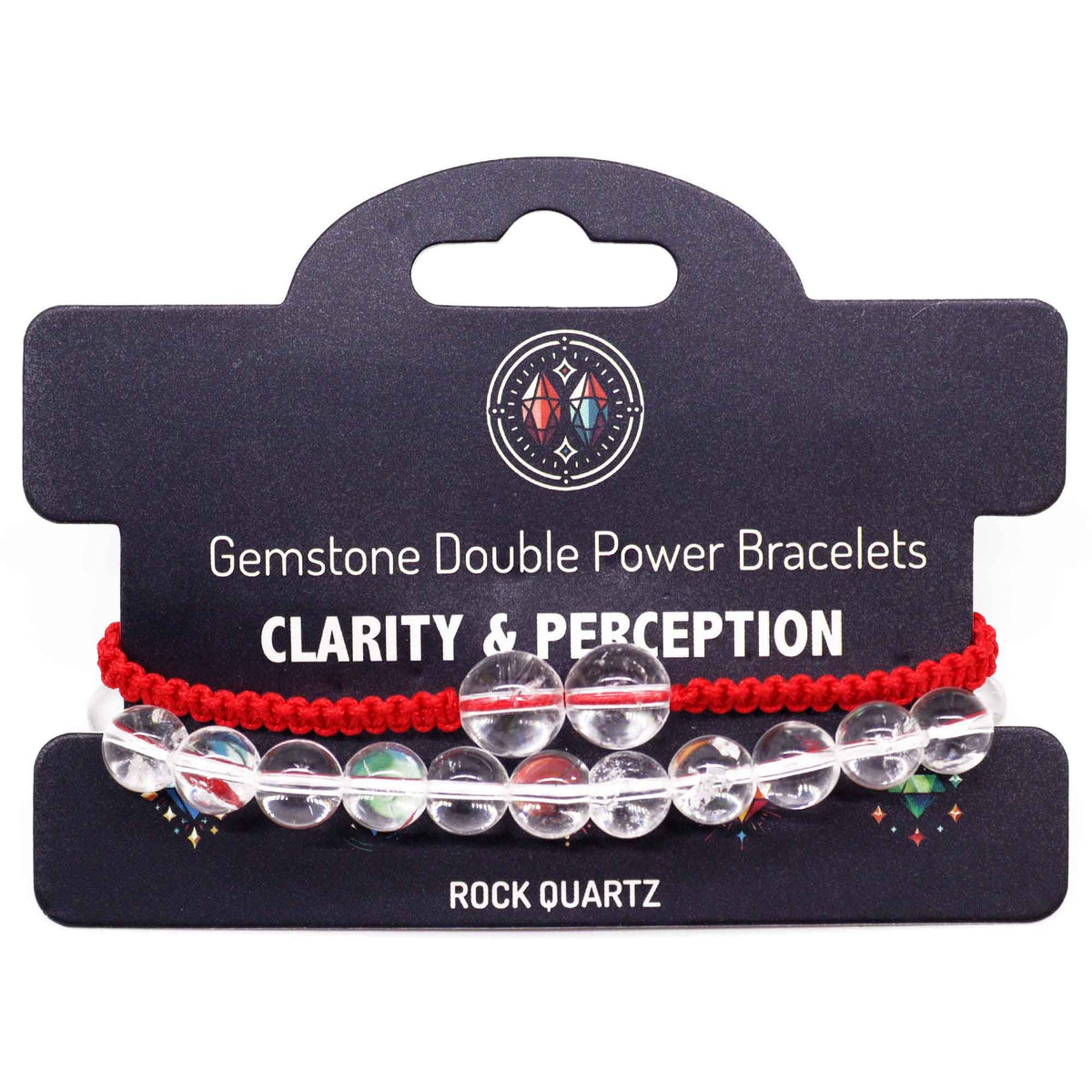 Gemstone Double Power Bracelets- Rock Quartz product image 3