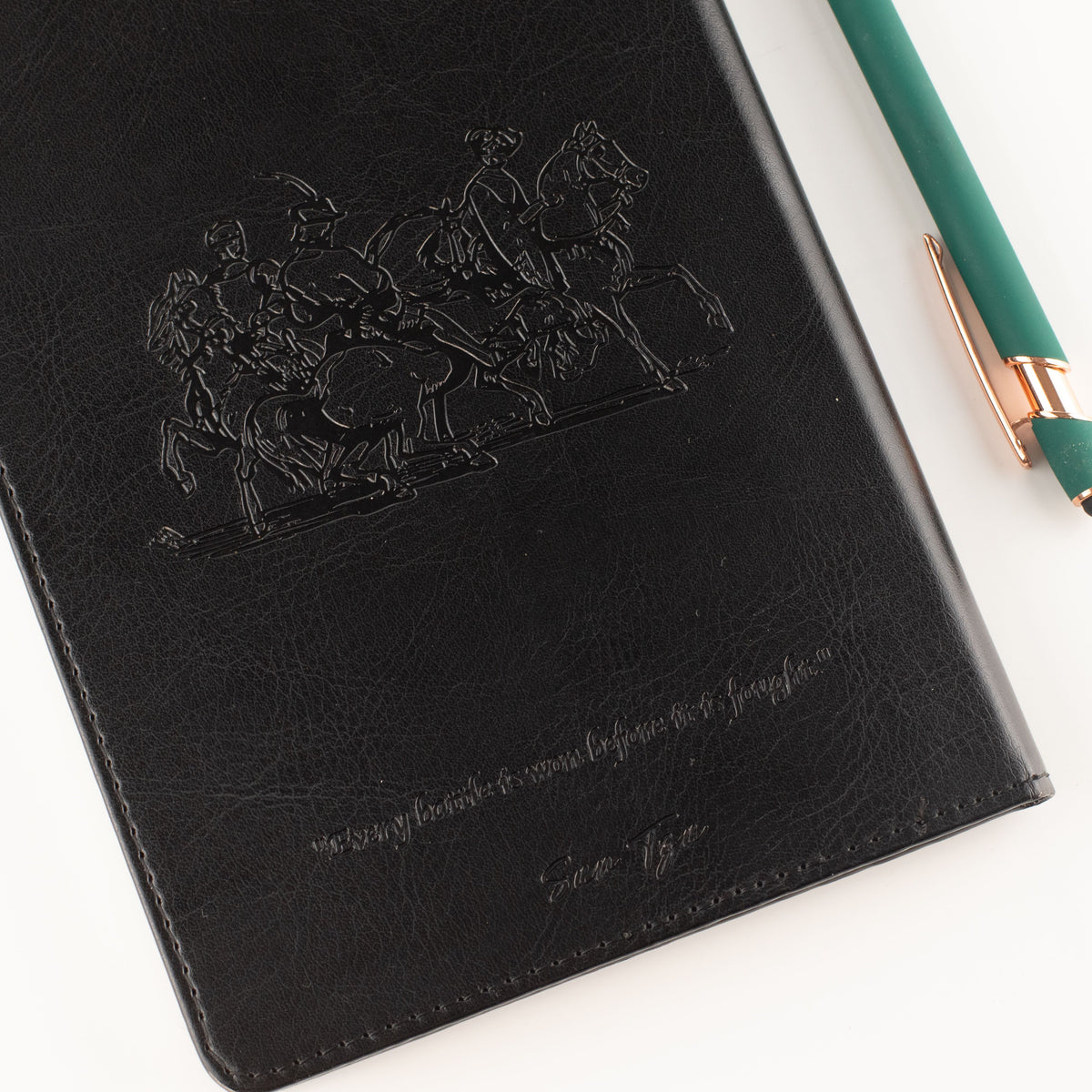 A5 Intention Note Book - LCD Wipe Screen - Black Leather Effect - 80 Leafs - product image 3