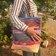 Recycled Big Rug Bag - Shades of Lavender product image 3