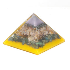 Lrg Organite Pyramid 70mm - Tree（gold base) product image 2