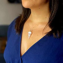 Selenite Spiral Pendant product image