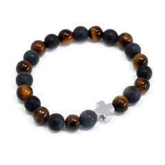 Set of 2 Gemstones Friendship Bracelets - Power - Tiger Eye & Black Stone product image 13