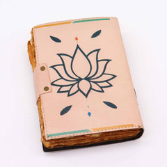 Leather Seven Chakra Colours Deckle-edge Notebook product image