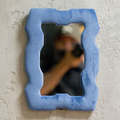 Soft Squiggly Mirror – Chunky Frame – Royal Blue (30.5x22.5x2.3cm) product image 6