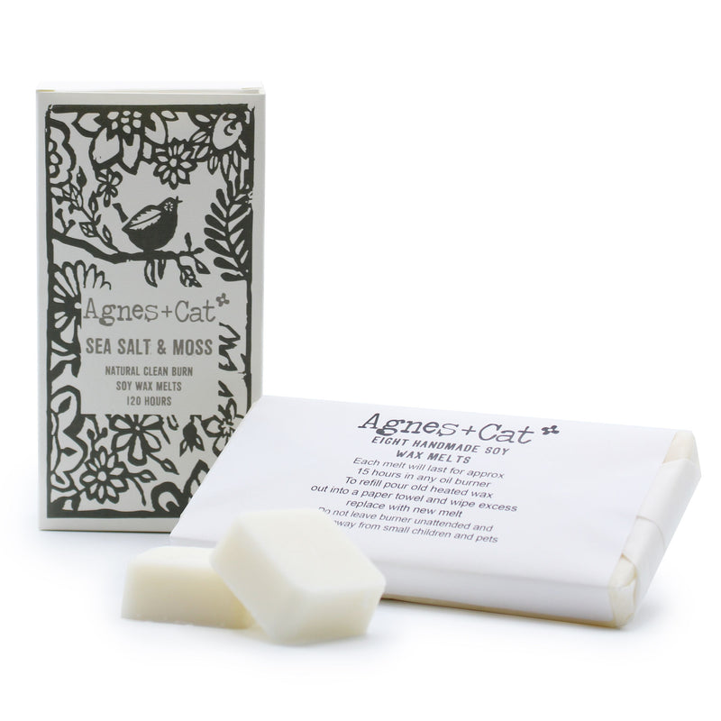 Agnes + Cat Box of 8 Wax Melts - Seasalt + Moss product image