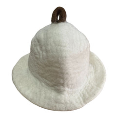 Felted Sauna Bowl Hat - Natural product image 2