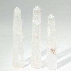 Gemstone Six Face Obelisk Poins approx 17cm - Rock Crystal product image 4