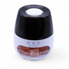 Salt Stone Flame Effect Aroma Diffuser - White USB - Colour Change and Timer product image