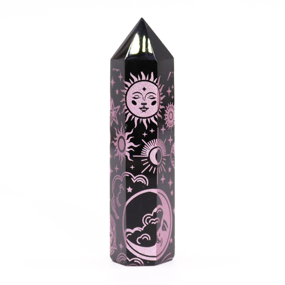 Black Obsidian Point - Mystic Story - Rose Pink - product image 5