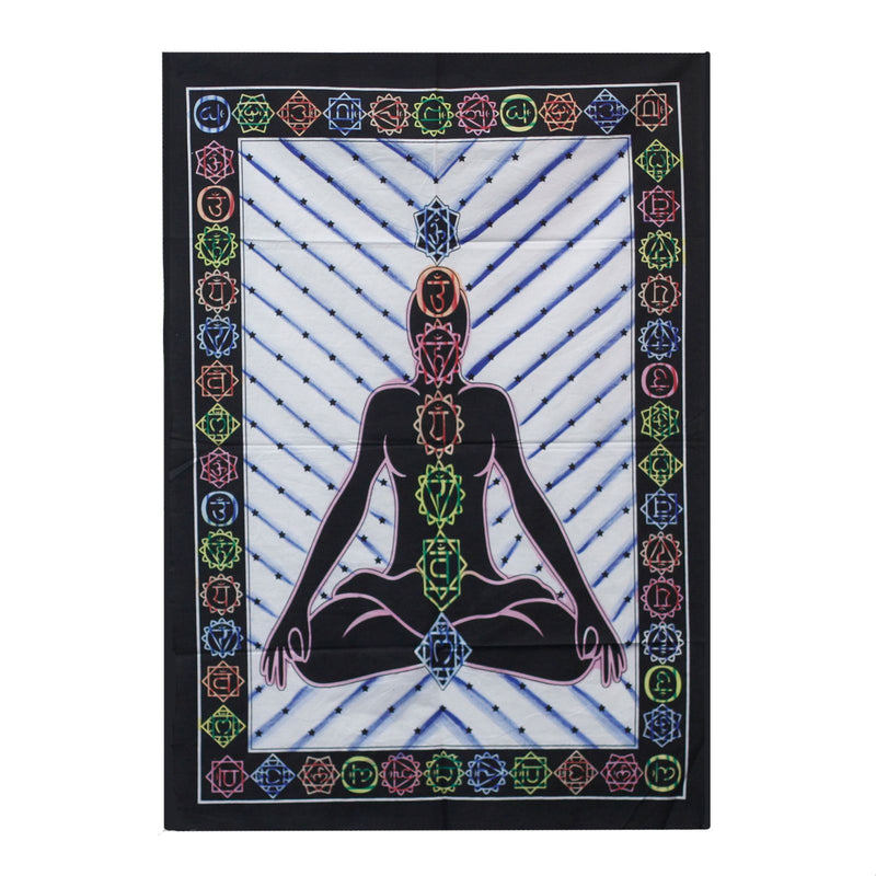 Handbrushed Cotton Wall Art - Chakra Buddha product image