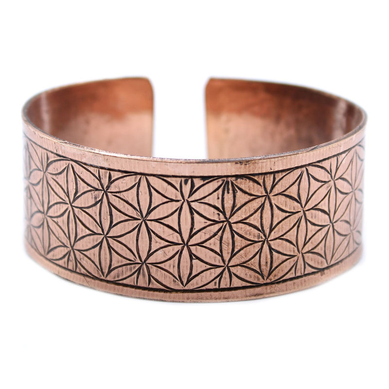 Copper Tibetan Bracelet - Flower of Life product image