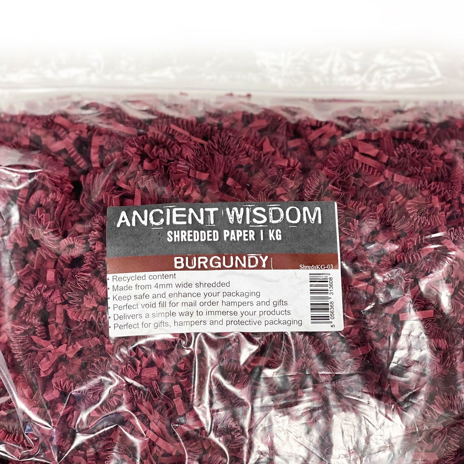 SizzlePak Shredded paper - Burgundy (1KG) product image