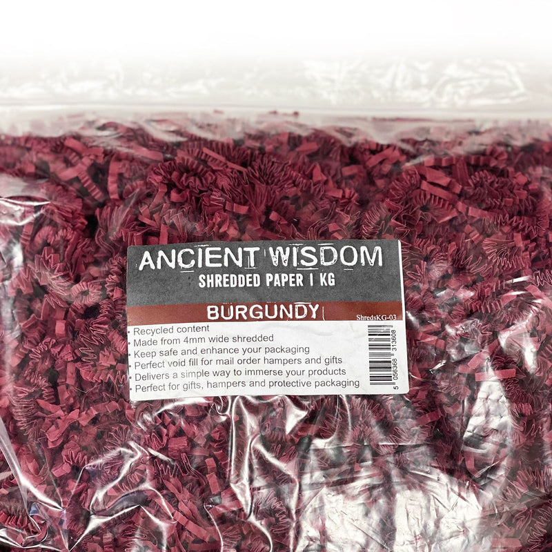 SizzlePak Shredded paper - Burgundy (1KG) product image