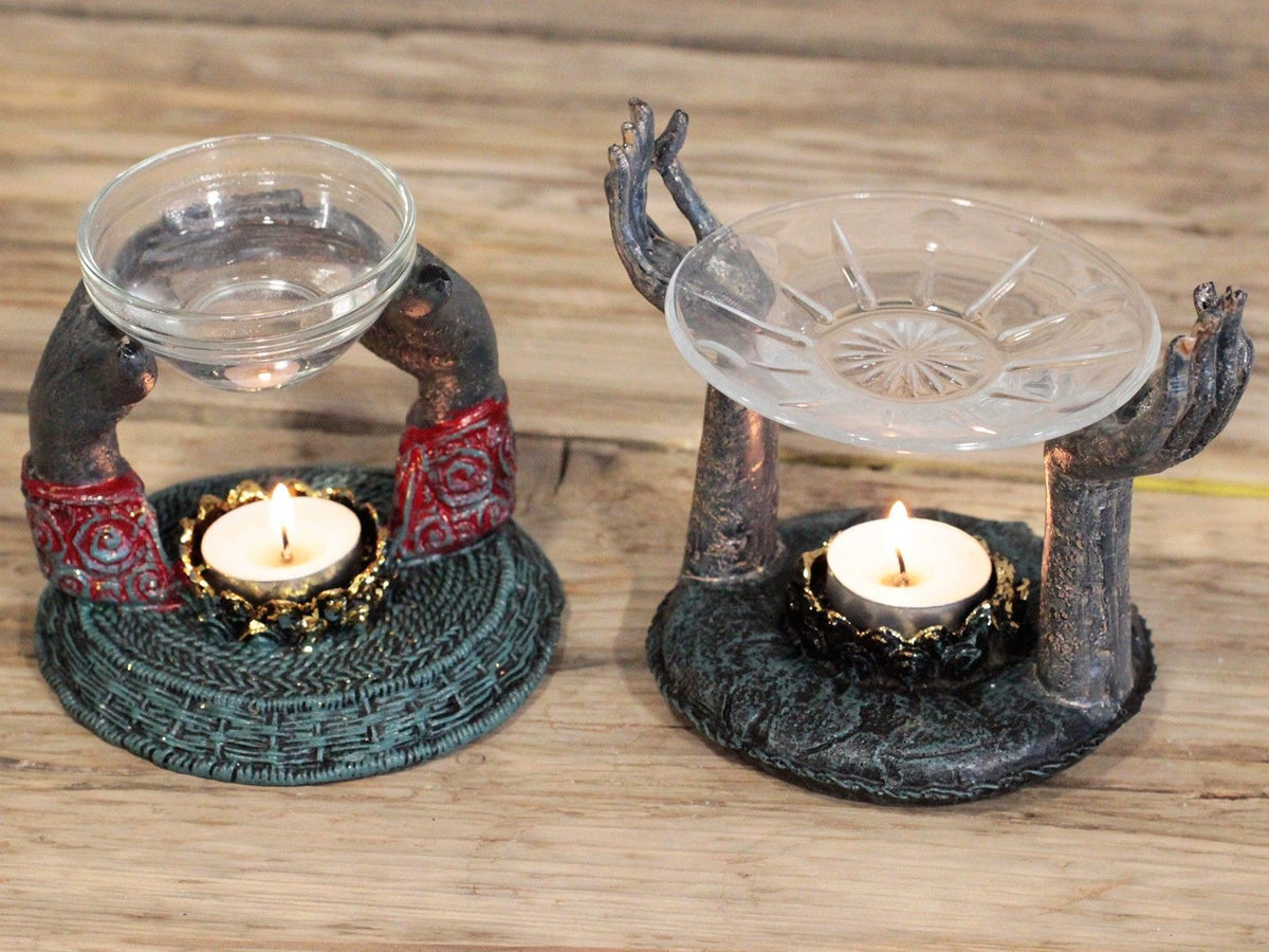 Antique Buddha - Offering Hands Oil Burner product image 2
