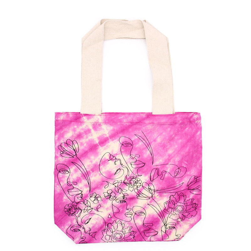 Tye-Dye Cotton Bag (6oz) - 38x42x12cm - Pretty Face - Magento - Natural Handle product image
