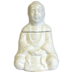 Sitting Buddha Oil Burner - White product image