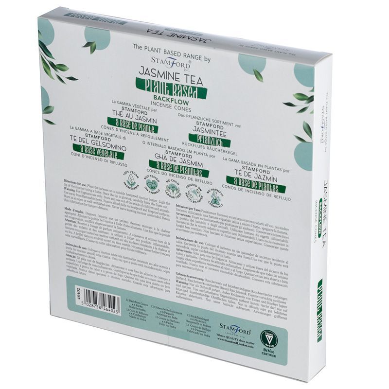 Plant Based Backflow Incense Cones - Jasmine Tea product image