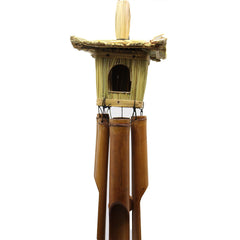 Square Seagrass Bird Box with Chimes 49x15cm product image 4
