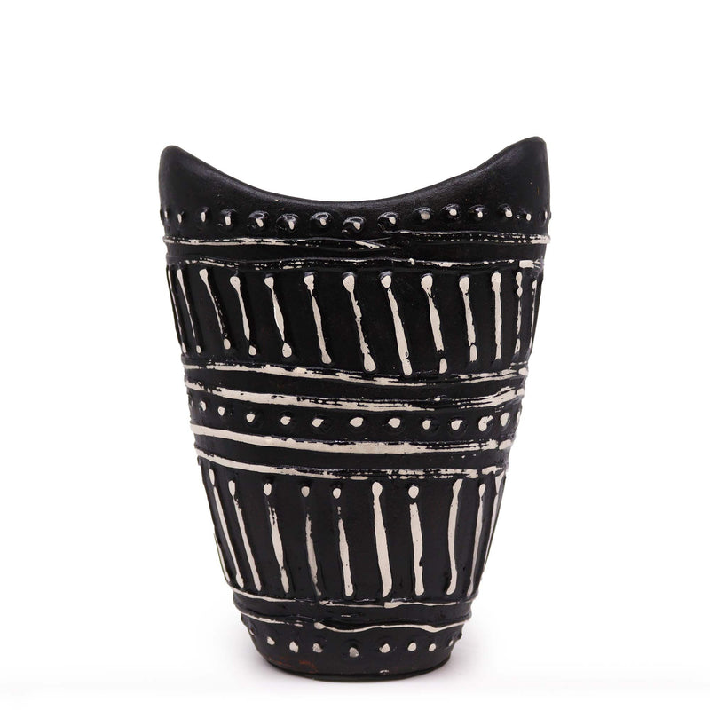 Swirls Shaped Vase - Chocolate product image