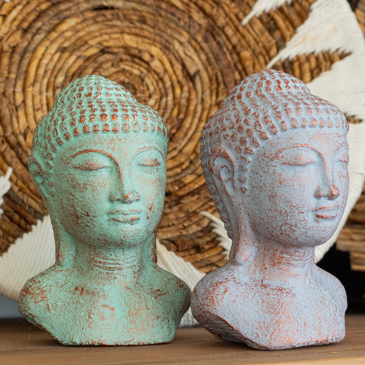 Tranquility Buddha Head - Green Copper product image 2