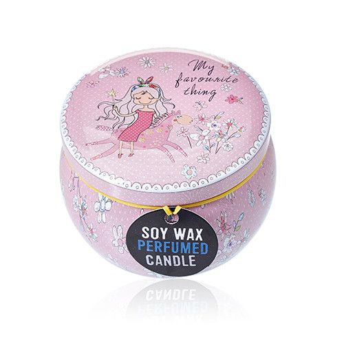 Art Tin Candle - Assorted Design - Friendly Messages - Parma Violet product image 5
