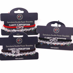 Gemstone Double Power Bracelets- Rock Quartz product image 2