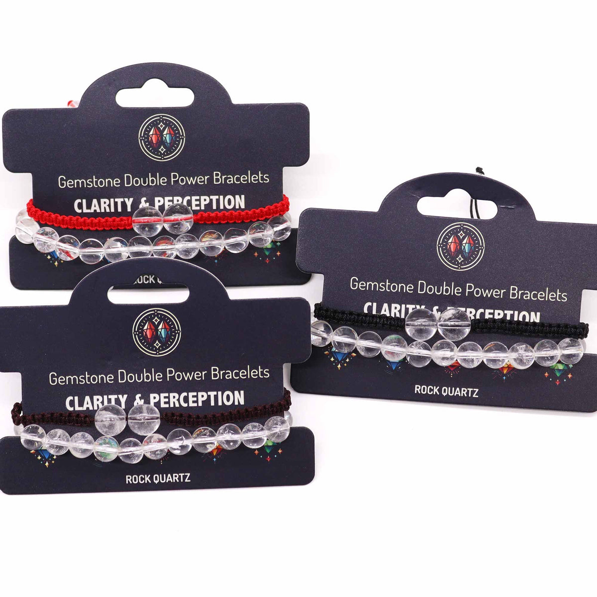 Gemstone Double Power Bracelets- Rock Quartz product image 2