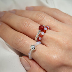 Nymph Spirit Gemstone Ring Set - Blood Moon product image 2