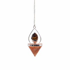 Gemstone Lantern of Life Pendulum - Sunstone & Tigereye product image 2