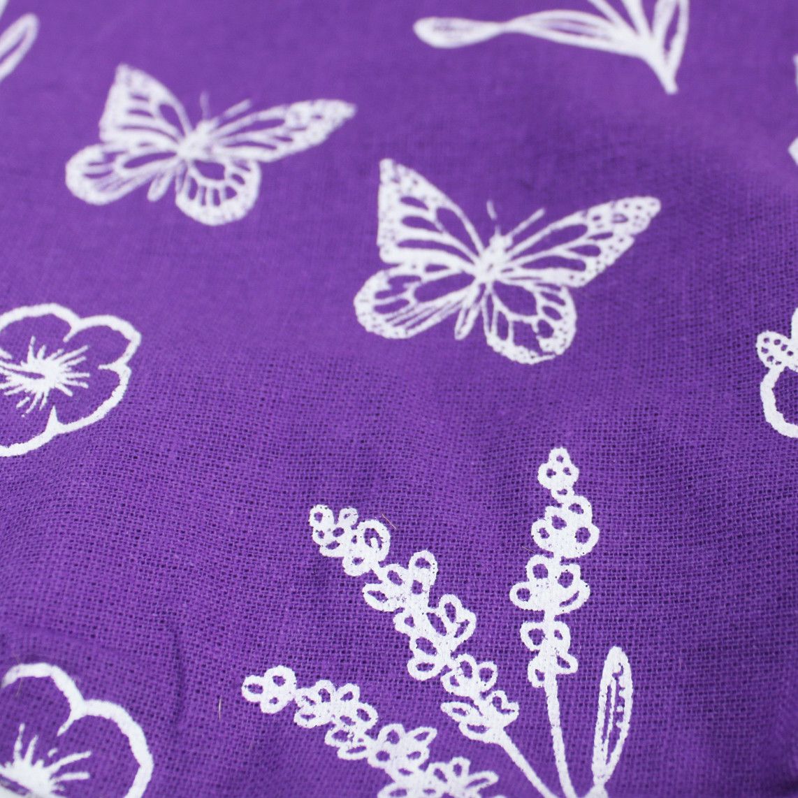 Natural Jute Cotton Gift Bag - Lavender Lining - Small - product image 5