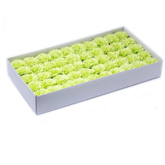 Craft Soap Flowers - Carnations - Lime product image