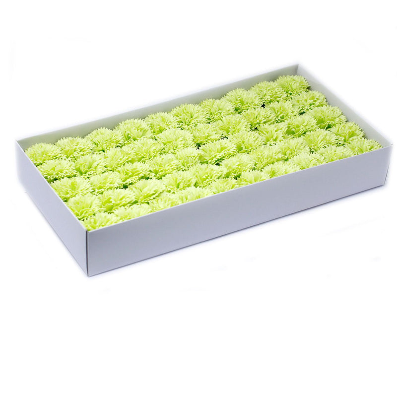 Craft Soap Flowers - Carnations - Lime product image