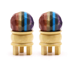 Gemstone Faceted Healing Ball & Stand - Seven Chakra product image 4