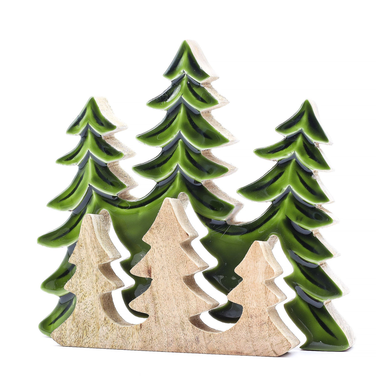 Lost in the Forrest - Three Trees 3D Wooden Decoration - 20x23cm product image 2