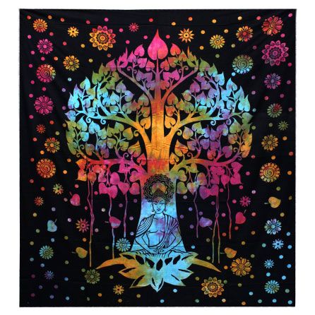 Single Cotton Bedspread + Wall Hanging - Bodhi Tree product image