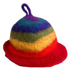 Felted Sauna Bowl Hat - Rainbow product image 3