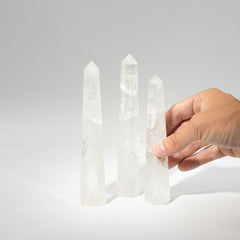 Gemstone Six Face Obelisk Poins approx 17cm - Rock Crystal product image 2