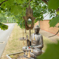 Indian Chimes - Hamsa Lrg Mirror 5 Bells product image 4