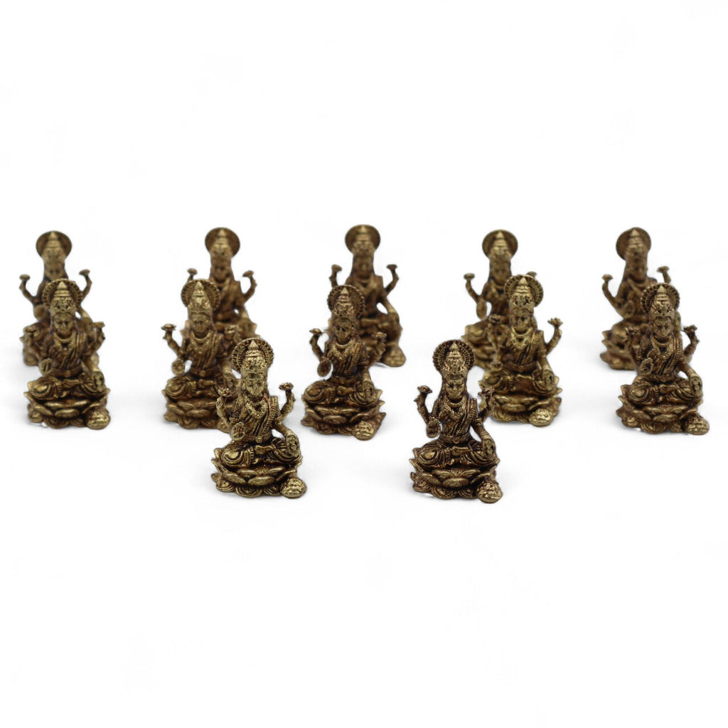 Brass Miniature Gods - Laxmi (11gms) - 30mm product image 6