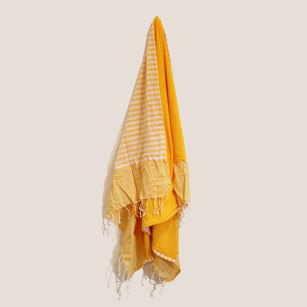 Cotton Pario Towel - 100x180 cm - Sunny Yellow product image 3