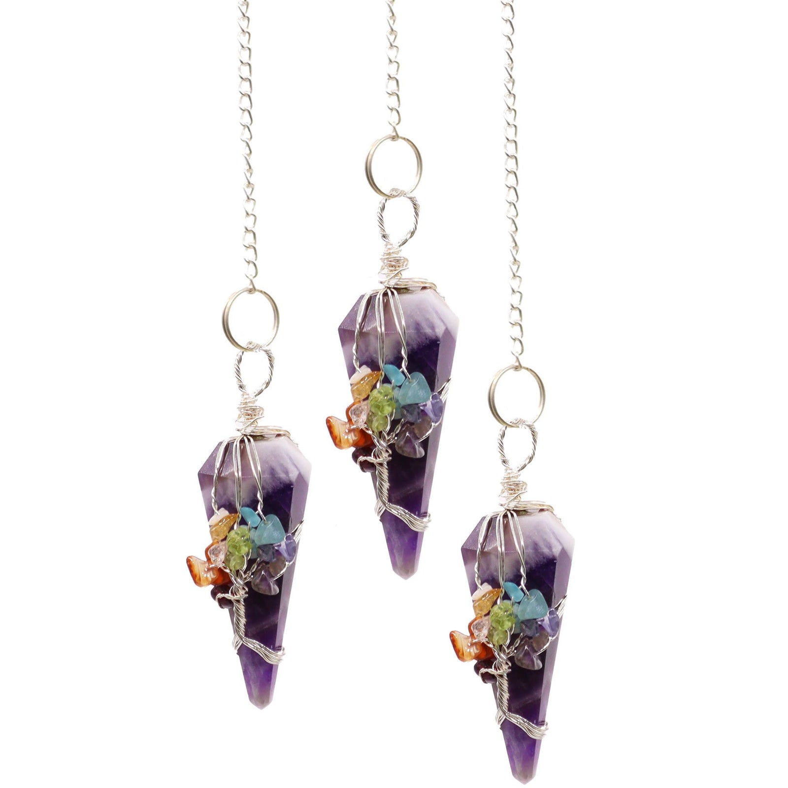 Magic Pendulum - Seven Chakra - Amethyst product image