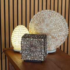 Boho Sea Shell Lamp - Cut Art Shell Oval - 15cm product image 4