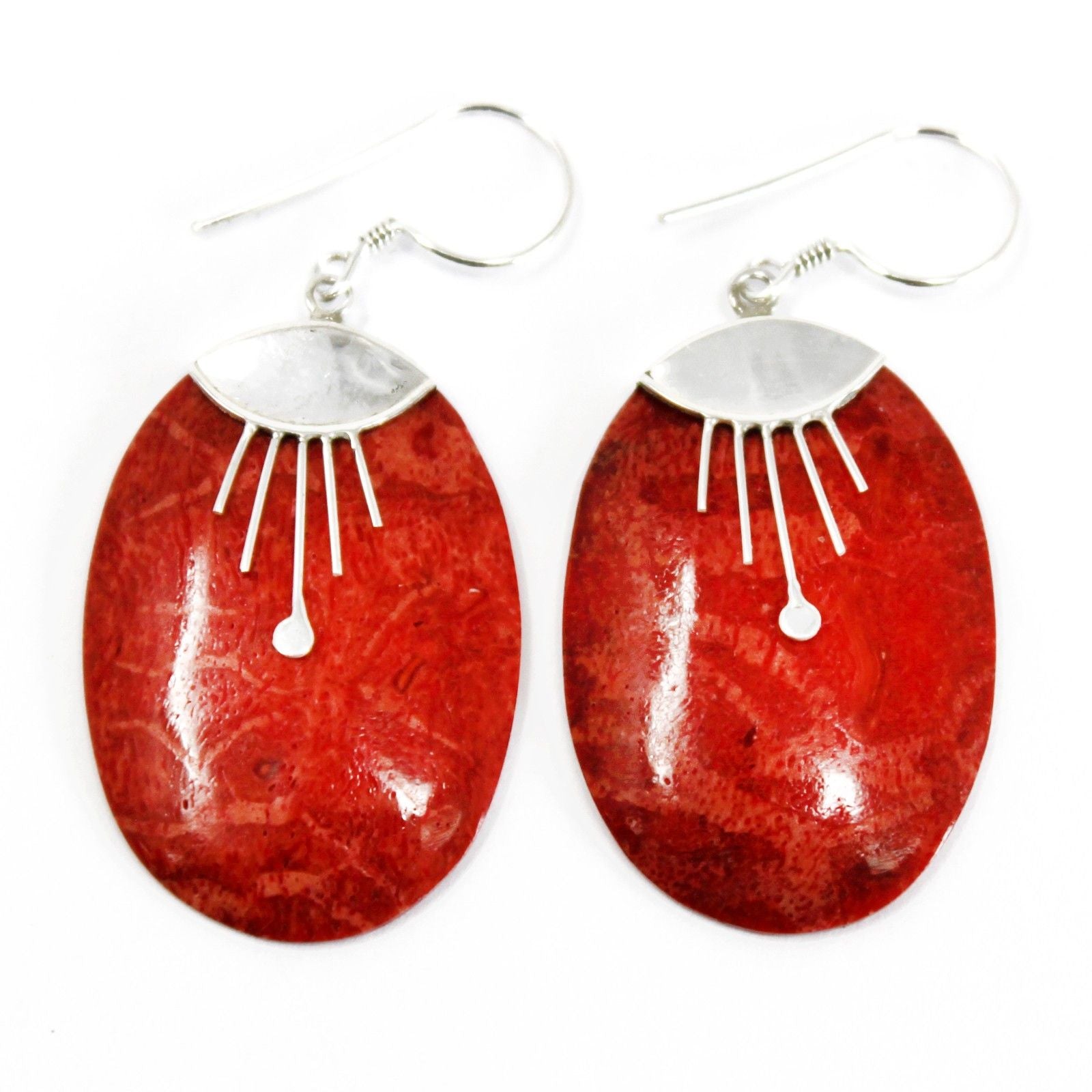 925 Silver Earrings - Oval Décor product image
