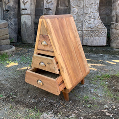 Mr Triangle Decoration Storage 3 Draws - Recycled Wood product image 2