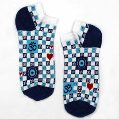M/L Hop Hare Bamboo Socks Low (7.5-11.5) - Ohm Evil Eye product image 4