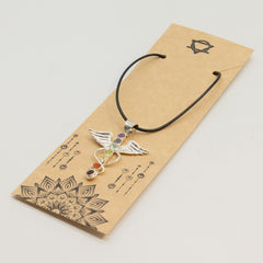 Indian Devotional Pendant - Silver Plated (45cm Cord)- Angel Chakra product image 5